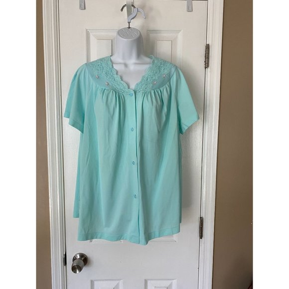 Vintage Shadowline sleepwear intimates pajama top size 42 - Picture 1 of 8